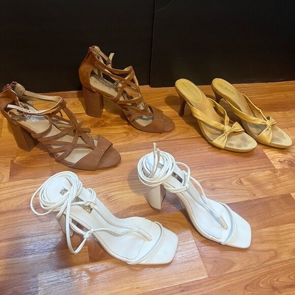 3 Pair of Chic Strappy Heels - Picture 2 of 5